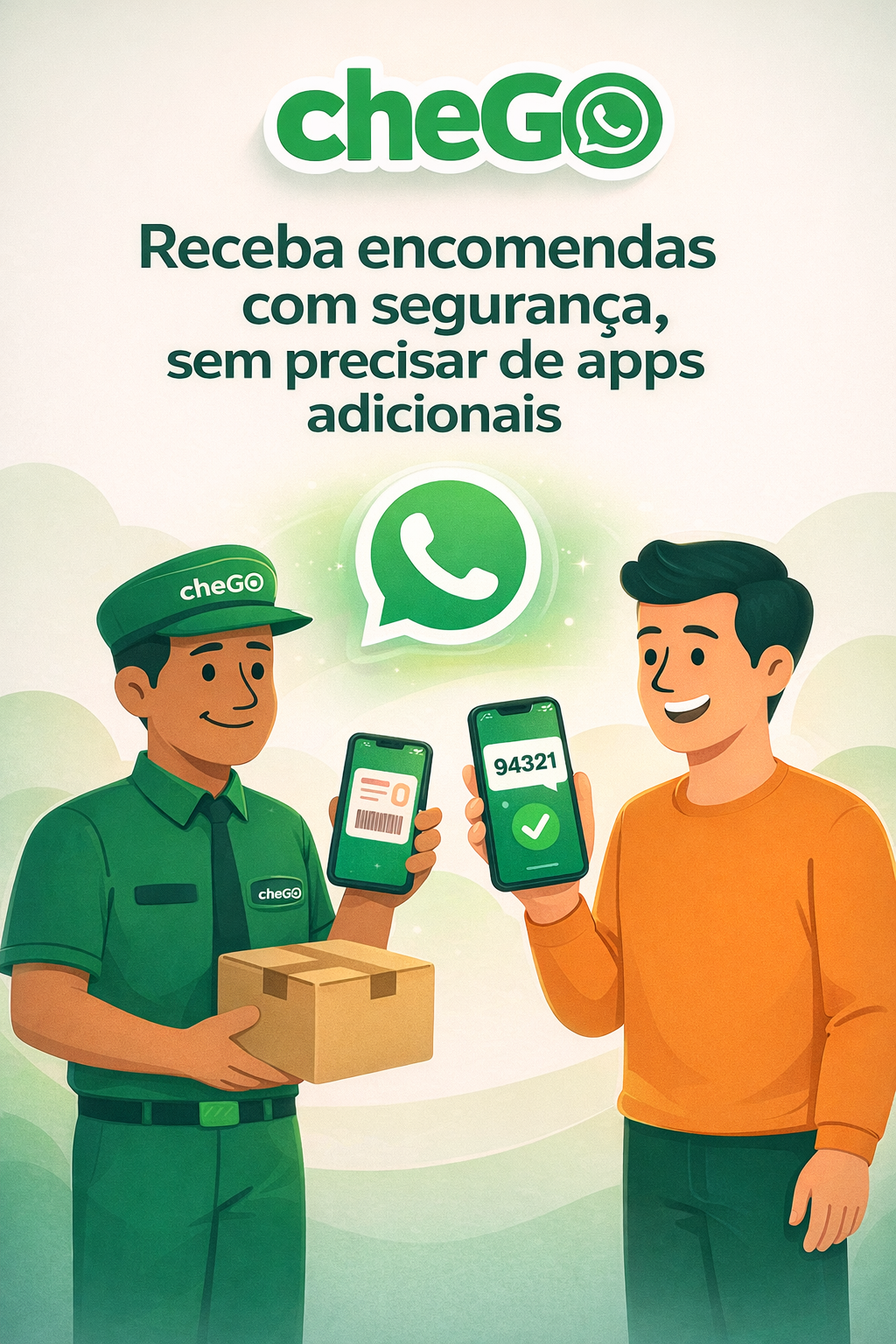 Banner vertical de apresentação do cheGO